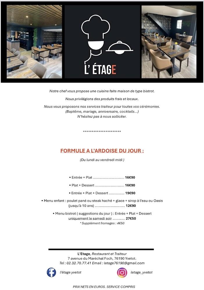 L’Etage - Menu Image 2